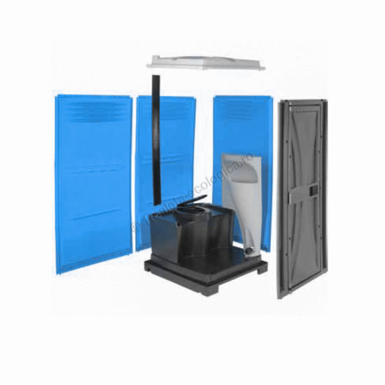 Toaleta cabina ecologica cu lavoar Junior blue (2)